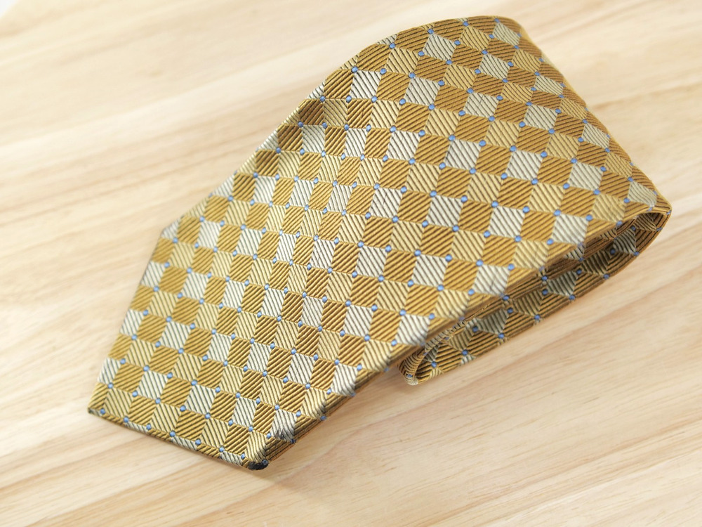 Brooks Brothers Makers Pure Silk Tie Gold 58x3.75
